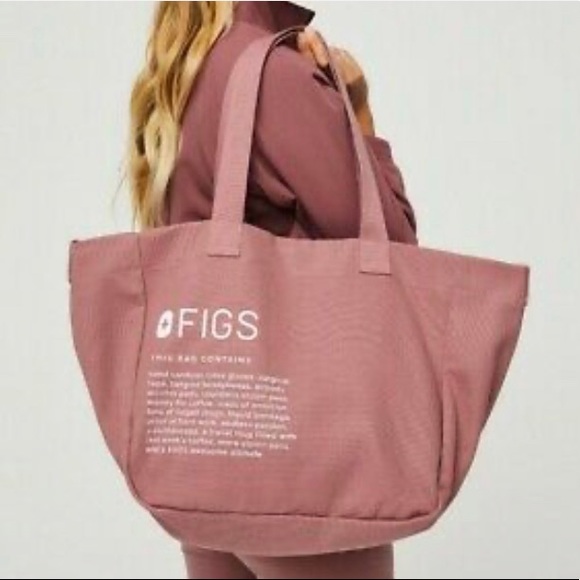FIGS canvas tote Muave - Picture 2 of 2